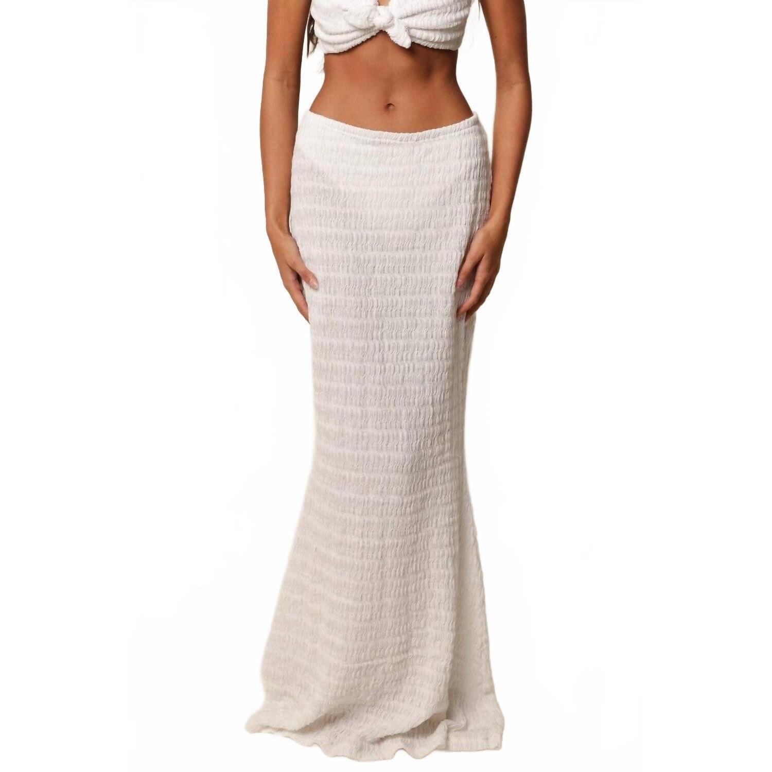 New Montce Natalia Maxi Skirt In Seychelles